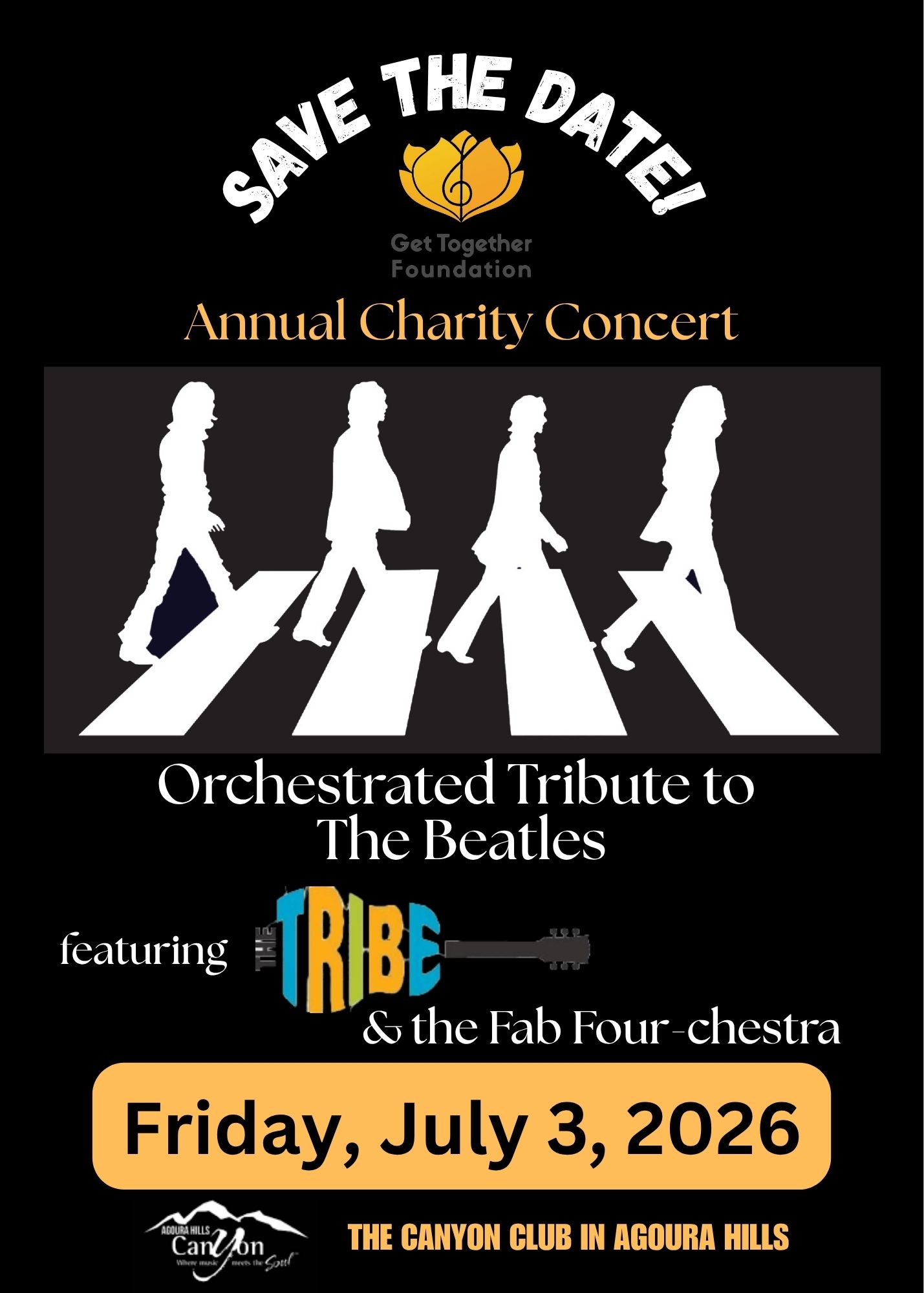 July3 save the date! tribe Beatles July3 save the date! tribe Beatles